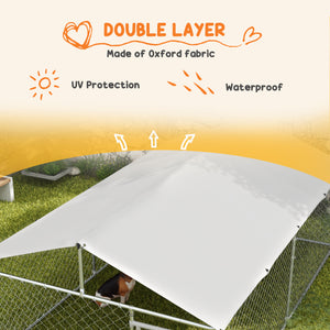 13.1' x 7.5' x 4.9' Outdoor Dog Kennel Dog Run with Waterproof – view 5