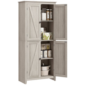 72" Freestanding Storage Cabinet, Kitchen Pantry Cabinet with Doors and Shelves for Dining Room, Natural – view 22