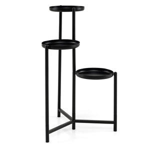 3-Tier Metal Plant Stand Indoor Outdoor Tall Corner Flower Pot Holder Display Rack view 4