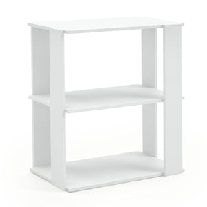 3-Tier Shoe Rack Set of 2 with Stackable Design and Anti-Tipping Device for Closet-White view 4