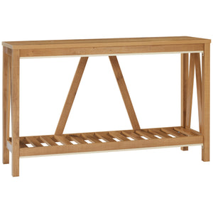 52" Console Table, Farmhouse Narrow Entryway Table with Storage Shelf – view 8