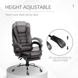Ergonomic Office Chair with Back Support, PU leather Executive Office Chair with High Back – view 10