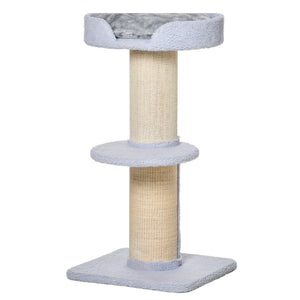 Cat Tree Kitty Tower with Sisal Mat Scratching Post, Cat Bed, Cushion, Perch, 18" x 18" x 36", Brown – view 15