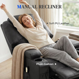 Power Lift Recliner Chair for Elderly, PU Leather Lift Chair with Thick and High Back, Footrest, Remote – view 4