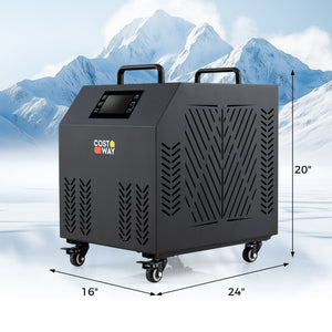 4/5 HP Ice Bath Water Chiller for Cold Plunge Tubs with Compressor-Black view 2