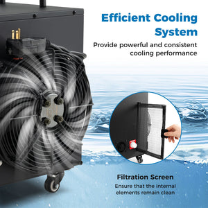 4/5 HP Ice Bath Water Chiller for Cold Plunge Tubs with Compressor-Black view 7