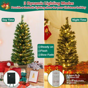 4 Feet Pre-Lit Potted Christmas Tree view 7