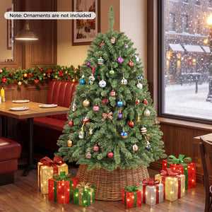 4 FT Artificial Christmas Tree with Easy-Setup Hinges view 2