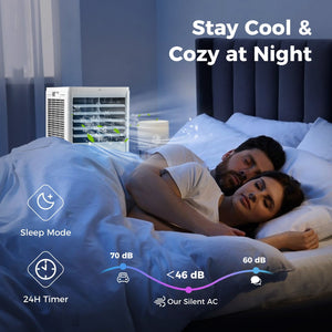 4-in-1 8000 BTU Portable Air Conditioner with Fan and Dehumidifier view 9