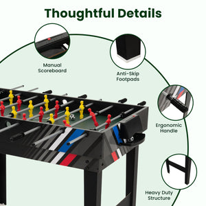 4-in-1 Multi Game Table with Pool Billiards view 7