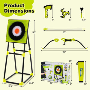 4 in 1 Throwing Target Set Kids Throwing Game with Bristle Target view 4