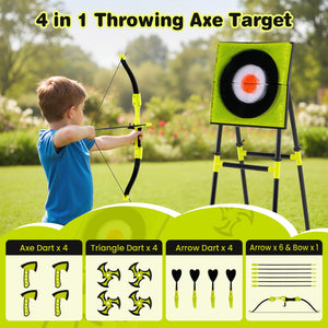 4 in 1 Throwing Target Set Kids Throwing Game with Bristle Target view 6