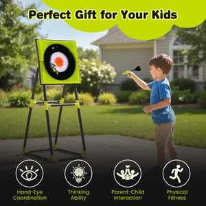 4 in 1 Throwing Target Set Kids Throwing Game with Bristle Target view 7