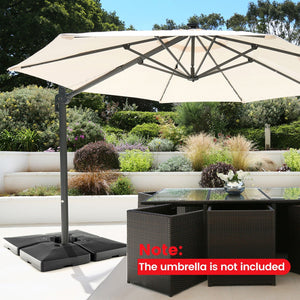 4-Piece 20L Cantilever Offset Patio Umbrella Base view 2