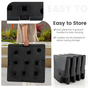 4-Piece 20L Cantilever Offset Patio Umbrella Base view 9