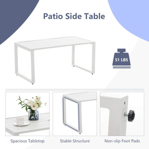 4 Pieces Outdoor Conversation Set with Sturdy Steel Frame view 8
