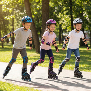 4 Sizes Adjustable Blade Roller with Light-up Wheels for Youth-Purple view 6