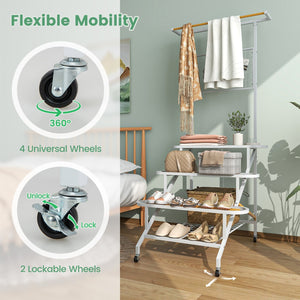 4-Tier Hanging Plant Stand with Hanging Bar view 8