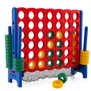 4-to-Score Giant Game Set with Net Storage-Blue