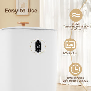 40L Towel Warmer Luxury Hot Towel Bucket with 2 Heating Temperatures-White view 8