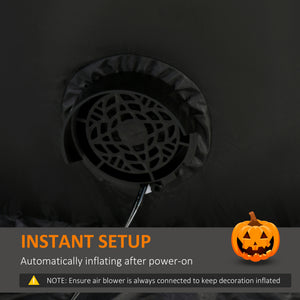 7ft Inflatable Halloween Decoration Pumpkin Reaper, Blow-Up Outdoor LED Yard Display with Lights for Garden, Party, Holiday