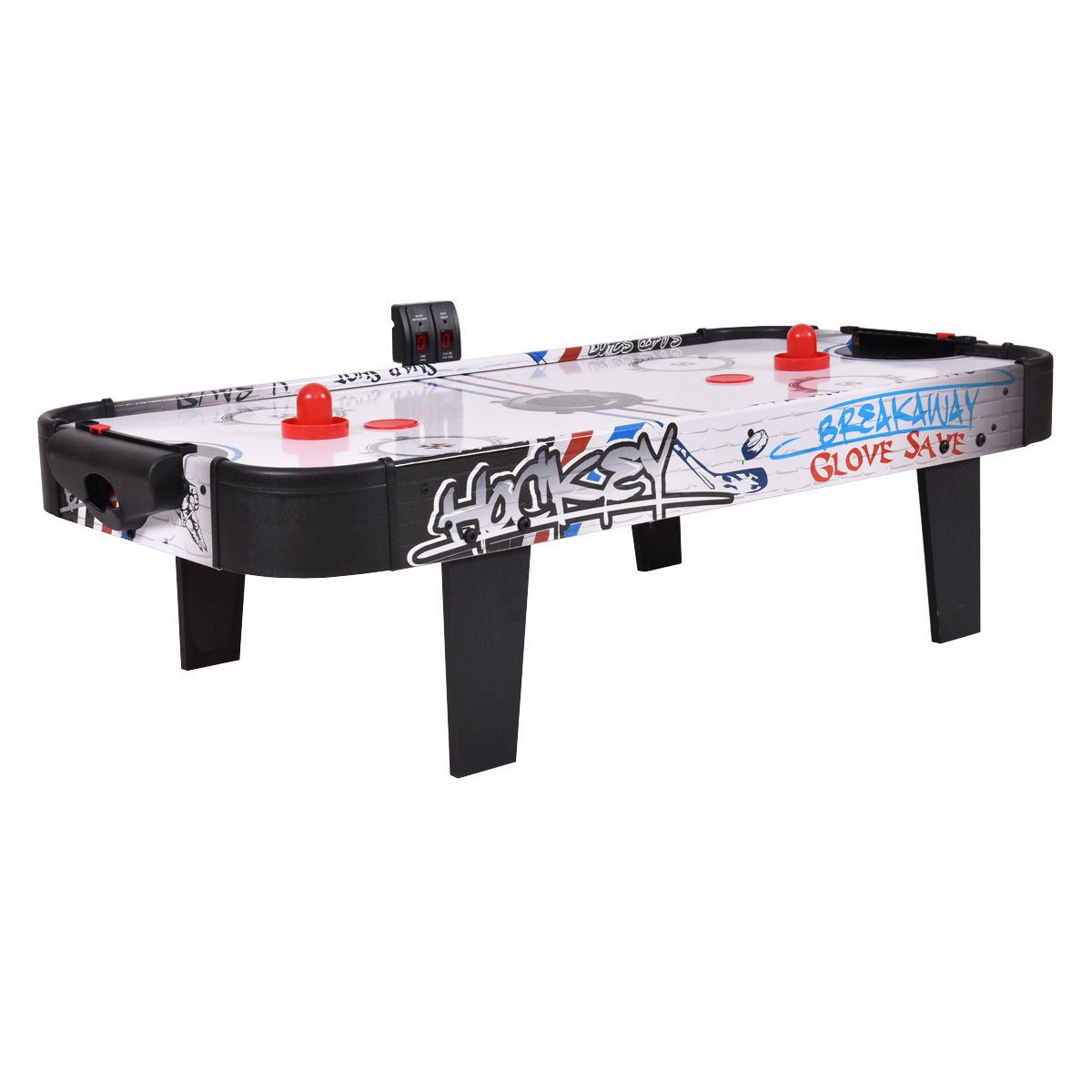 42 Inch Air Powered Hockey Table Top Scoring 2 Pushers view 2