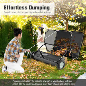 42 Inch Tow-Behind Lawn Sweeper with 26/27 Cu.FT Hopper Bag view 6