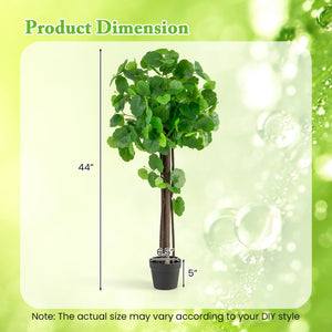 44 Inch Artificial Crabapple Tree with Adjustable Branches for Decor view 4