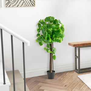 44 Inch Artificial Crabapple Tree with Adjustable Branches for Decor view 5