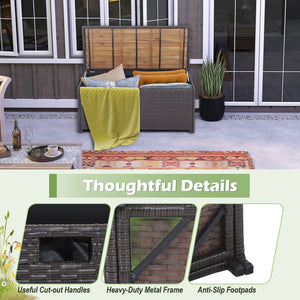 45 Gallon Outdoor Storage Bench with Zippered Liner view 9