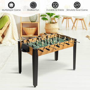 48 Inch Competition Sized Home Recreation Wooden Foosball Table-Brown view 6