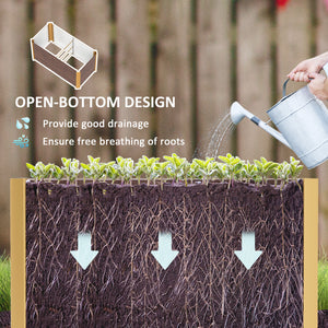 Set of 2 Galvanized Metal Planters for Outdoor Plants, 4' x 2' x 2' Raised Garden Bed, Dark Grey – view 11