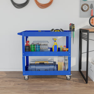 3 Tier Rolling Tool Cart with Wheels, 330 LBS Capacity Heavy Duty Utility Cart – view 13