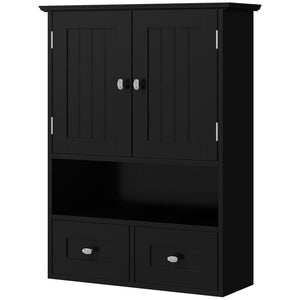 Bathroom Wall Cabinet, Medicine Cabinet, Over Toilet Storage Cabinet with Shelf and Drawers for Hallway – view 4