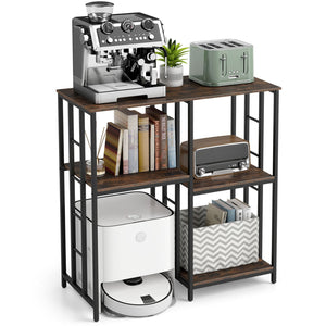 4-Tier Heavy-Duty Kitchen Baker's Rack- Brown view 4