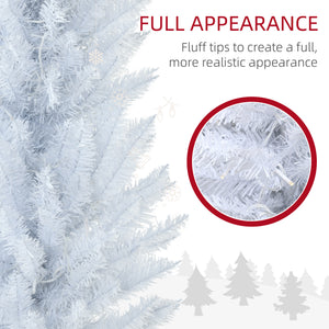 6' Pre Lit Artificial Pencil Christmas Trees, Xmas Tree with Realistic Branches and Warm White LED Lights – view 26