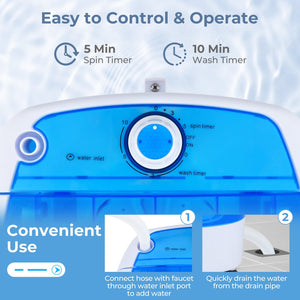 5.5 lbs Portable Semi Auto Washing Machine view 8