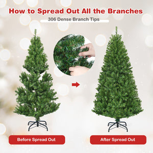 Artificial Premium Hinged Christmas Tree-4 ft view 5