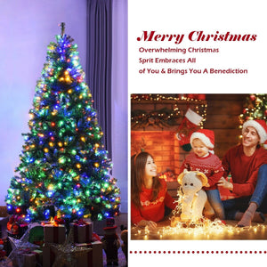 Artificial Premium Hinged Christmas Tree-7 ft view 6