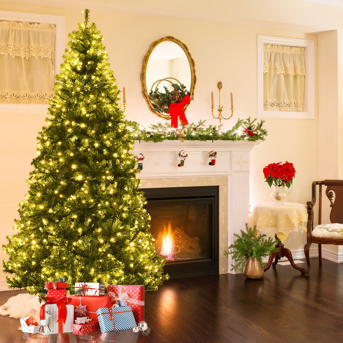Artificial Premium Hinged Christmas Tree-8 Feet view 2