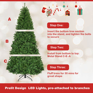 Artificial Premium Hinged Christmas Tree-8 Feet view 9