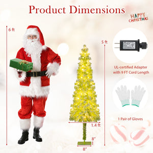 5/6/7 FT Whimsical Christmas Tree with Bendable Top and 216/290/366 Branch-5 FT view 5