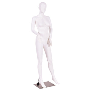 5.8 Feet Plastic Female Mannequin Adjustable Detachable Manikin with Metal Stand view 6