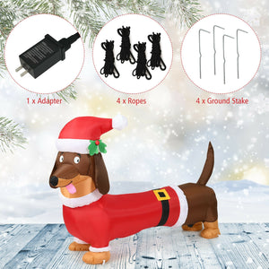 5 Feet Inflatable Christmas Dog with LED Lights view 6