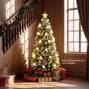 5 FT Pre-Lit Artificial Christmas Tree with Dazzling Optical Fibers view 7