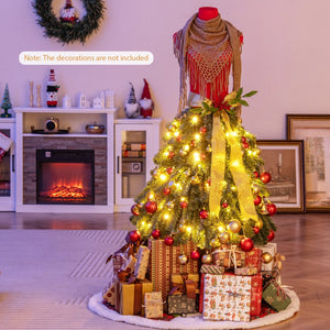 5 FT Pre-lit Mannequin Artificial Christmas Tree Dress Form Xmas Tree view 2