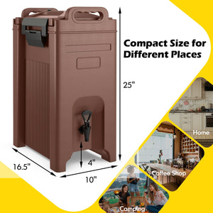 5 Gallon Insulated Beverage Server Dispenser-Coffee view 5
