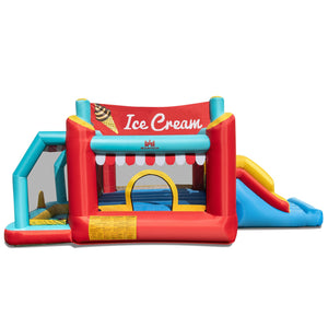 5-in-1 Ice Cream Inflatable Bounce House with Ball Pit and Slide without Blower view 6