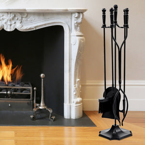 31 Inch 5 Pieces Hearth Fireplace Fire Tools Set view 2
