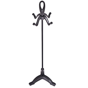 5 Pieces Rustic Heavy Duty Compact Wrought Iron Fireplace Tools Set view 9